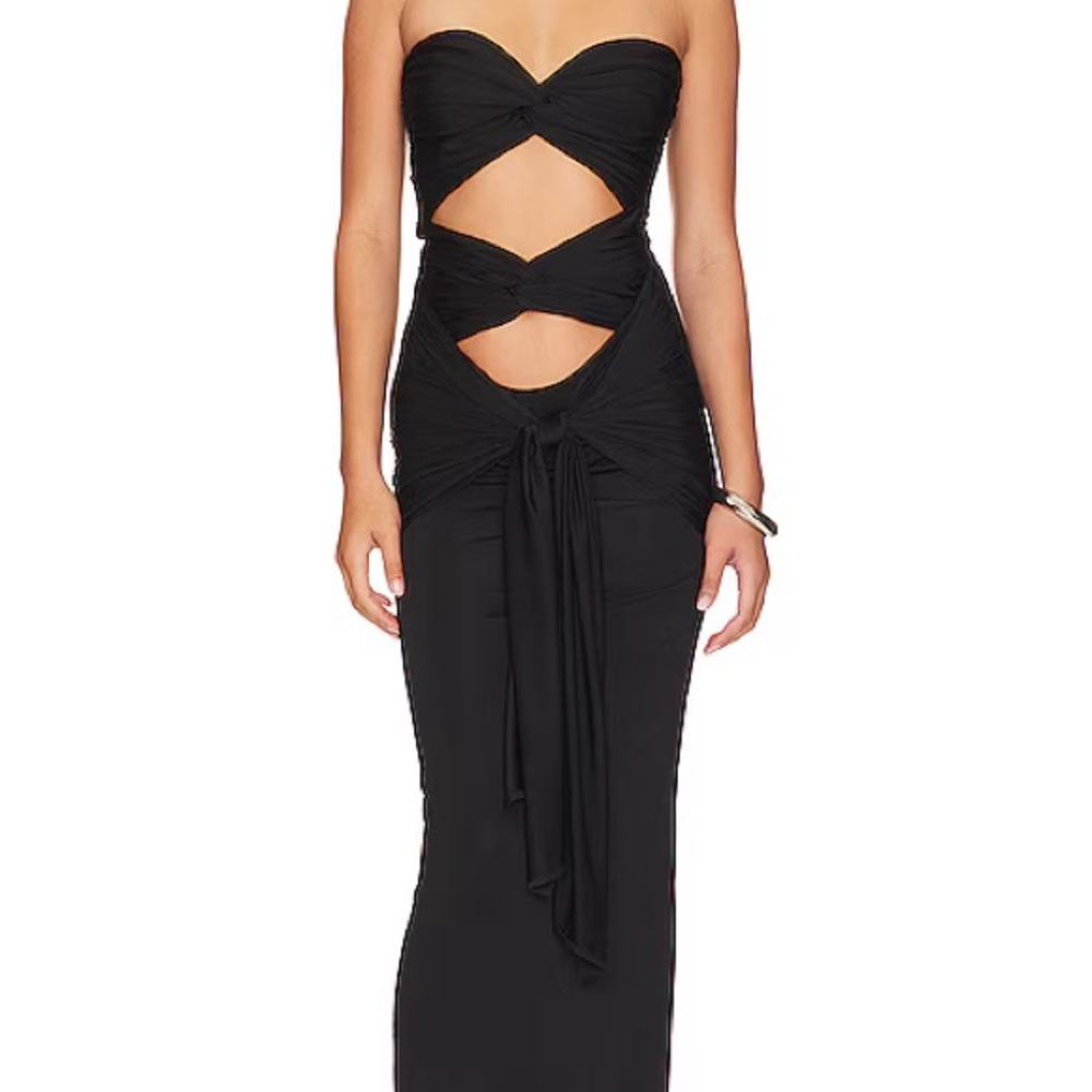 NBD Black Cutout Maxi Dress